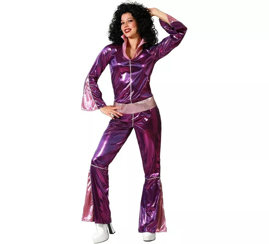 Translation missing: es.Disfraz de Disco Fucsia para mujer