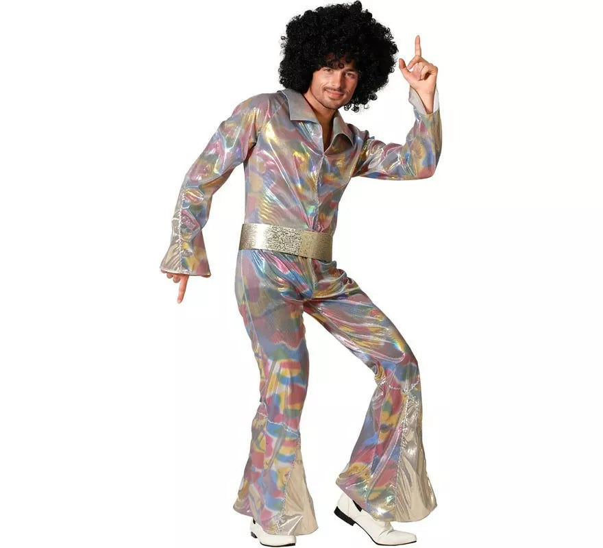 Translation missing: es.Disfraz de Disco multicolor para hombre