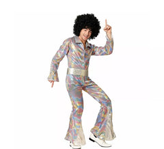 Disfraz de Disco multicolor para hombre