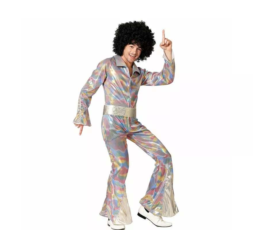 Translation missing: es.Disfraz de Disco multicolor para hombre