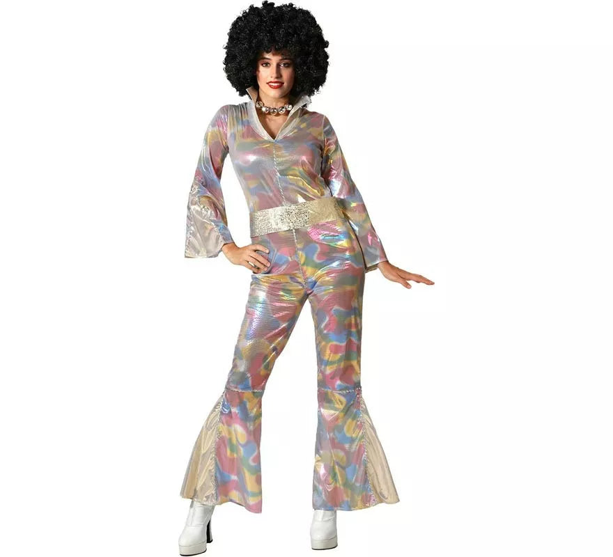 Translation missing: es.Disfraz de Disco multicolor para mujer