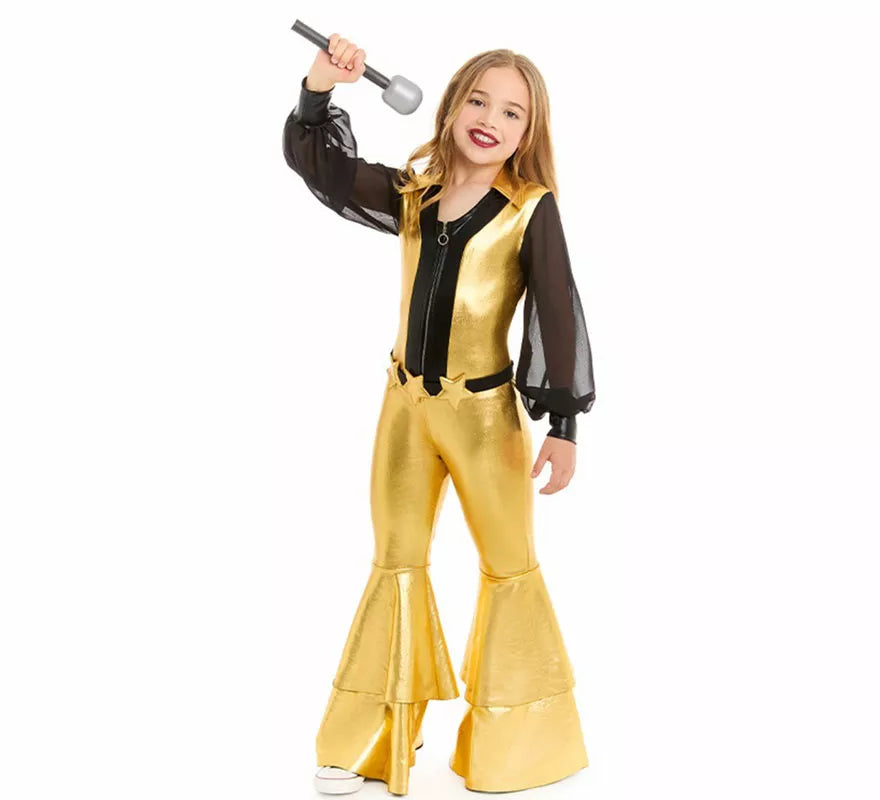 Translation missing: es.Disfraz de Disco oro para niña