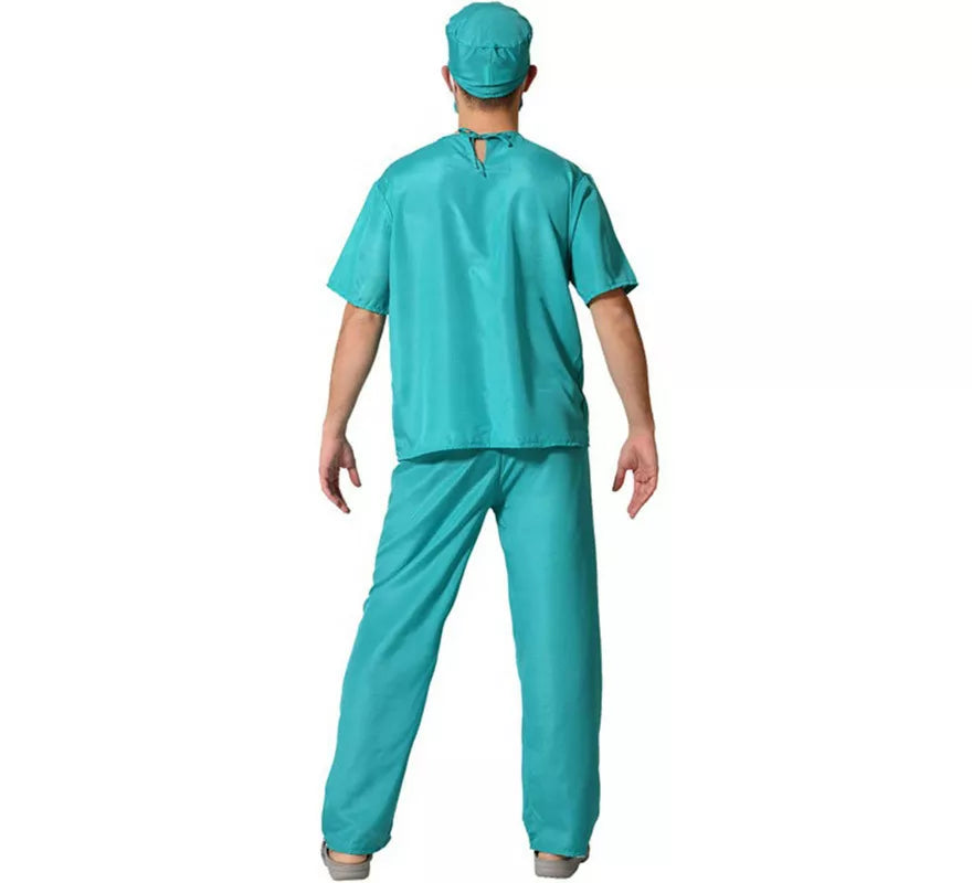 Translation missing: es.Disfraz de Doctor Azul con Mangas Cortas para Hombre