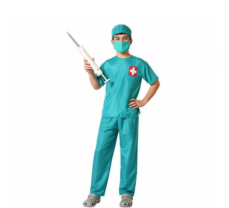 Translation missing: es.Disfraz de Doctor Azul con Mangas Cortas para Hombre