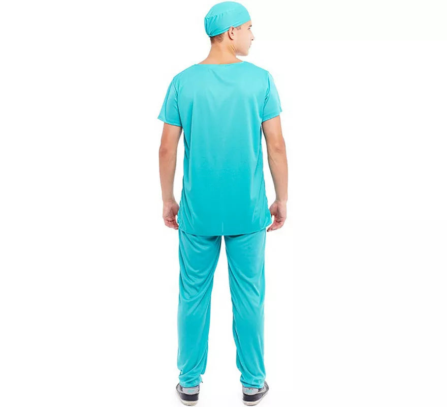 Translation missing: es.Disfraz de Doctor Cirujano azul para hombre