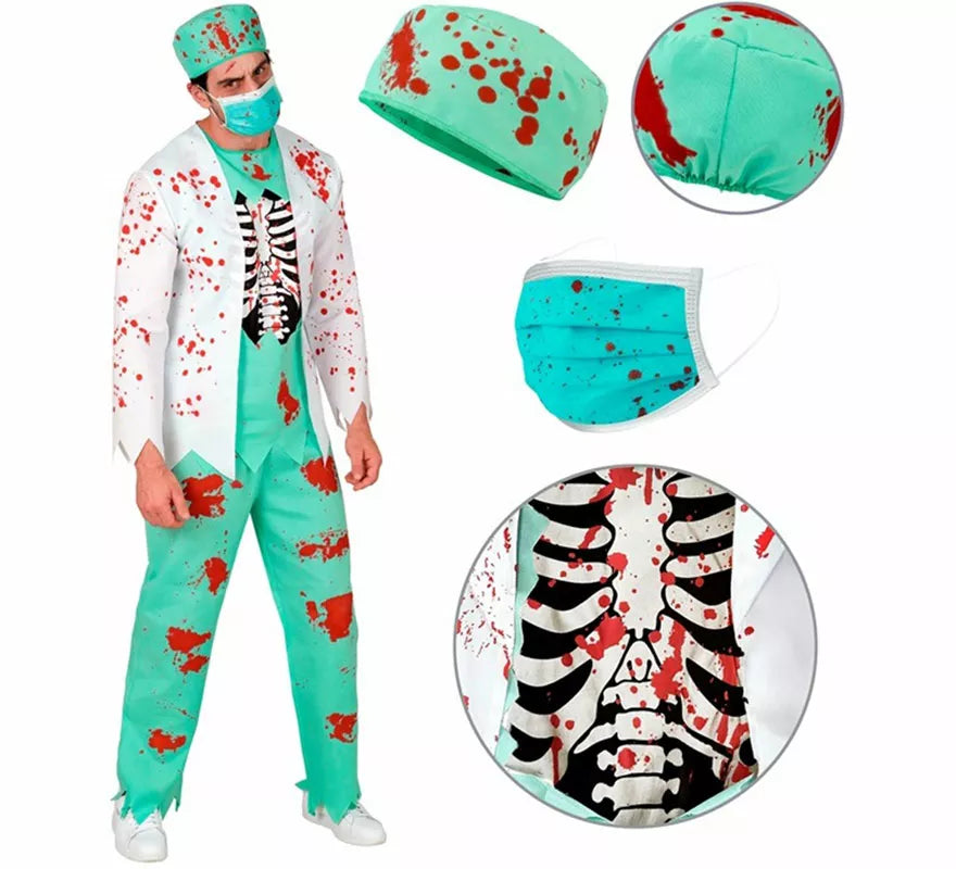 Translation missing: es.Disfraz de Doctor Zombie para hombre