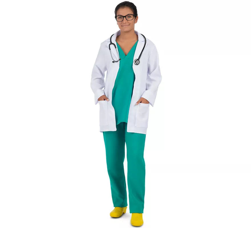 Translation missing: es.Disfraz de Doctora con Uniforme Verde para mujer