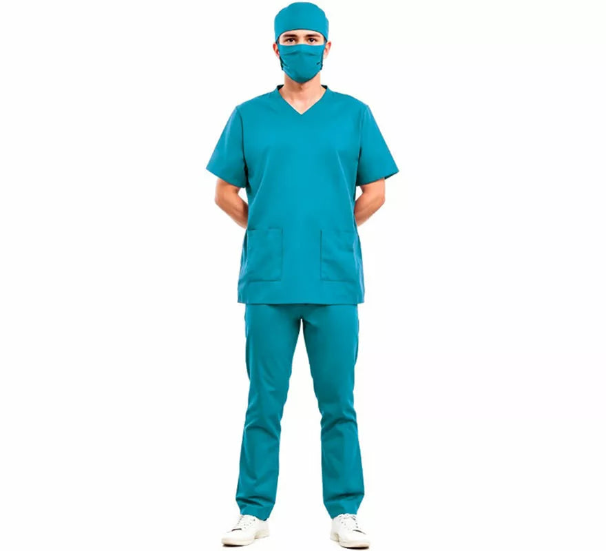 Translation missing: es.Disfraz de Doctora o Doctor verde para adulto