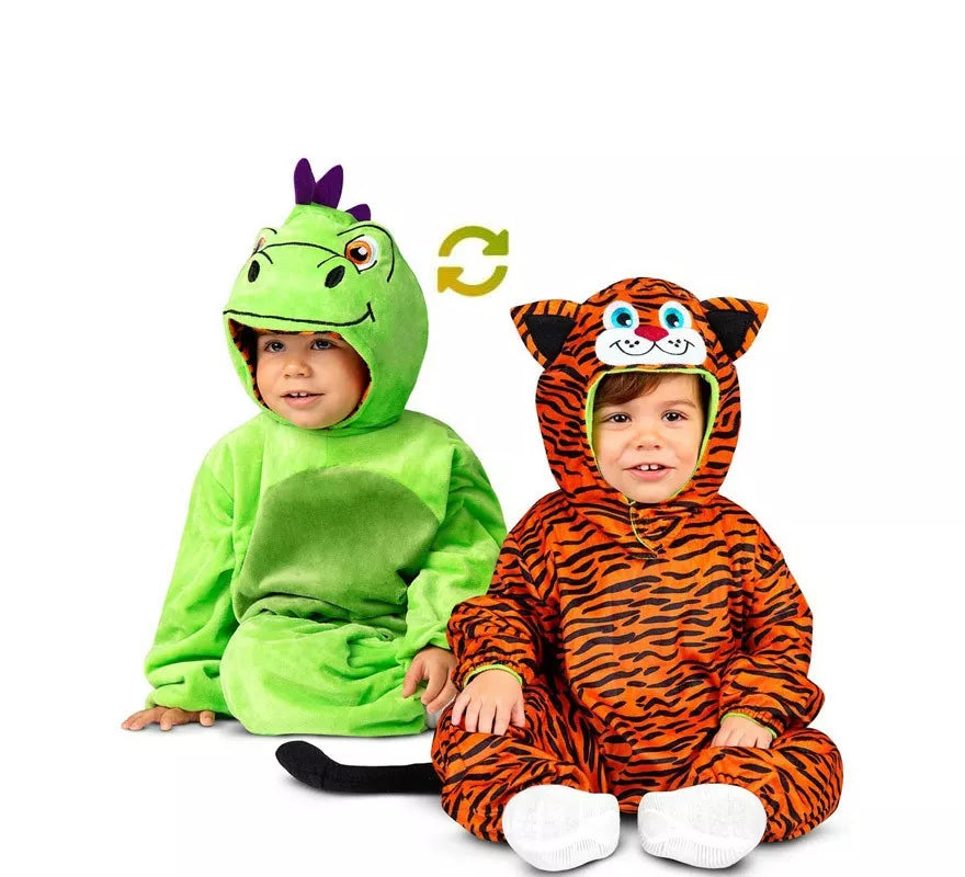 Translation missing: es.Disfraz de Dragón-Tigre Reversible para bebé y niños