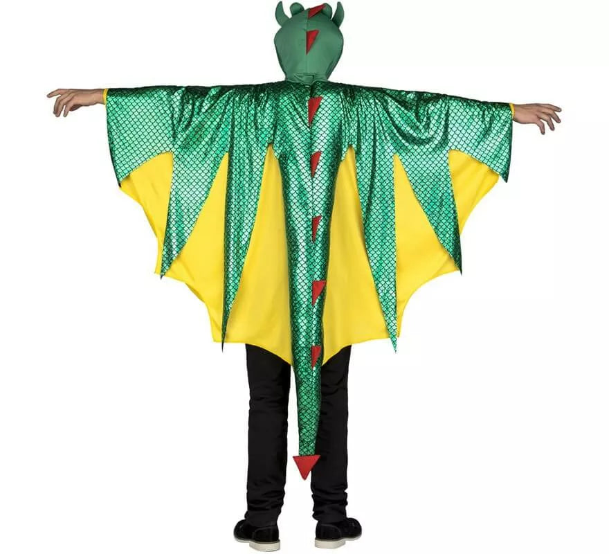 Translation missing: es.Disfraz de Dragón Verde y amarillo para hombre