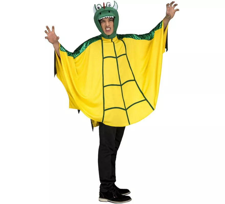 Translation missing: es.Disfraz de Dragón Verde y amarillo para hombre