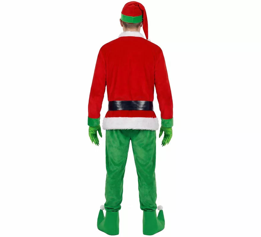 Translation missing: es.Disfraz de Duende Gruñón de la Navidad para hombre