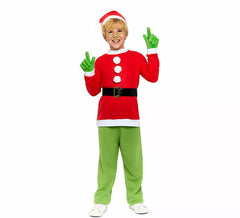 Disfraz de Duende Gruñón de Navidad para niño