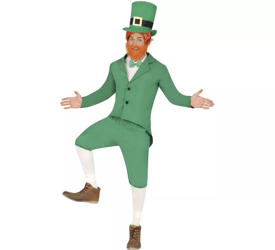 Translation missing: es.Disfraz de Duende verde Irlandés Leprechaun para hombre