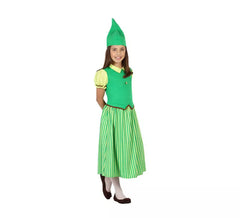 Disfraz de Duende verde Irlandesa para niña