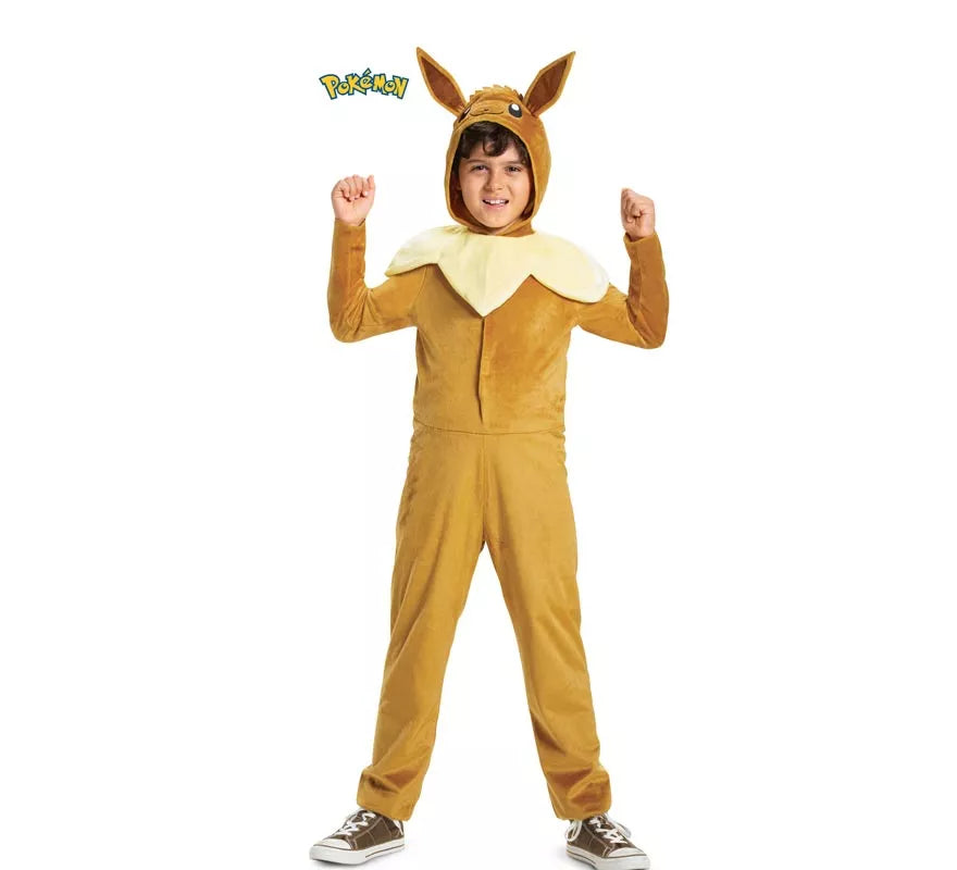 Translation missing: es.Disfraz de Eevee Pokemon con capucha clásico para niños