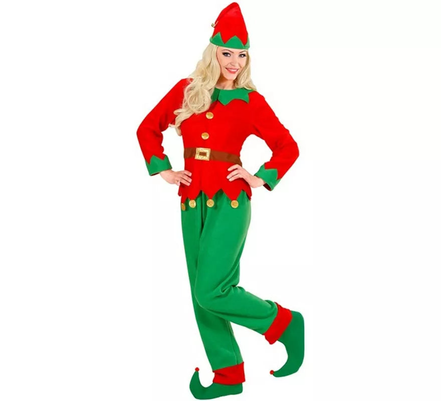 Translation missing: es.Disfraz de Elfa Ayudante de Santa Claus para mujer
