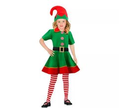 Disfraz de Elfa Ayudante de Santa Claus para niña