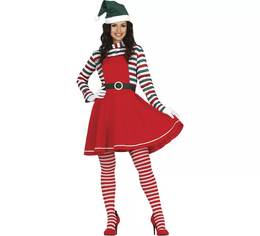 Translation missing: es.Disfraz de Elfa de Papá Noel para mujer