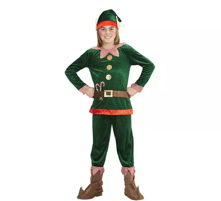 Disfraz de Elfo Ayudante de Papá Noel para niño