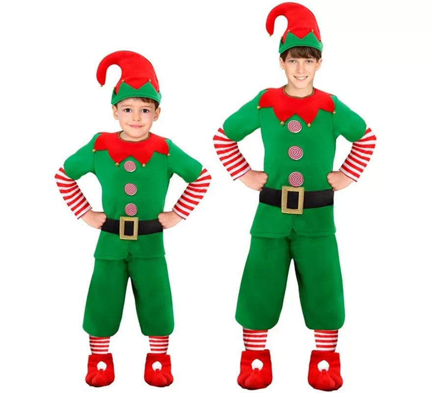 Translation missing: es.Disfraz de Elfo Ayudante de Santa Claus para niño