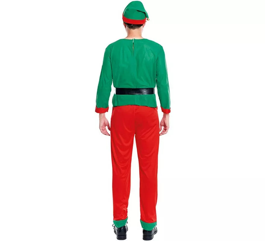 Translation missing: es.Disfraz de Elfo de Navidad Ayudante de Papá Noel para hombre