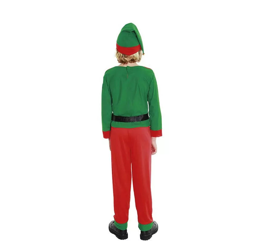 Translation missing: es.Disfraz de Elfo de Navidad Ayudante de Papá Noel para niño