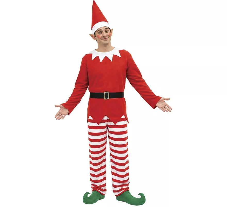 Translation missing: es.Disfraz de Elfo en el Estante de la Navidad para hombre