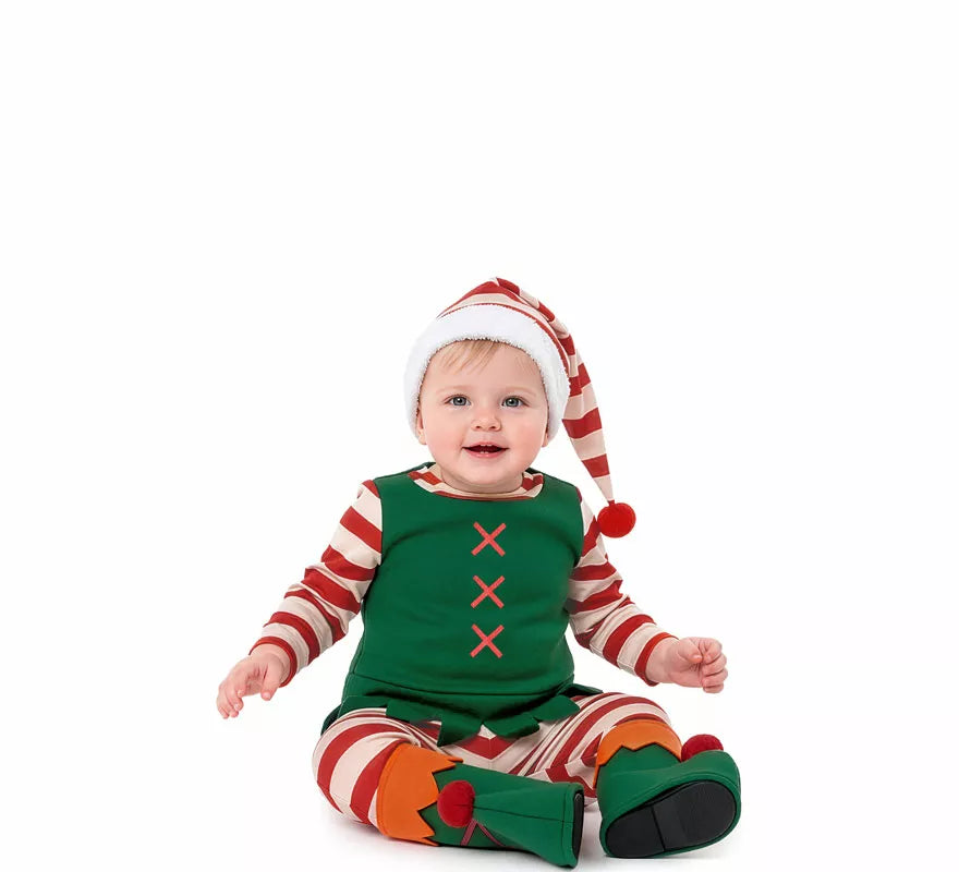 Disfraz de Elfo Navideño para bebé