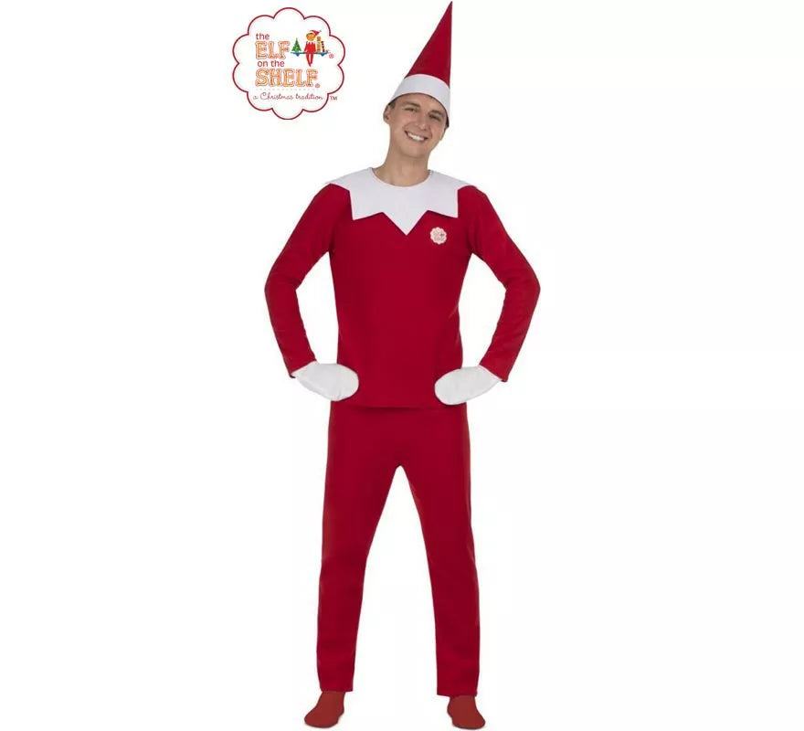 Translation missing: es.Disfraz de Elfo Travieso de Elf on the Shelf para hombre