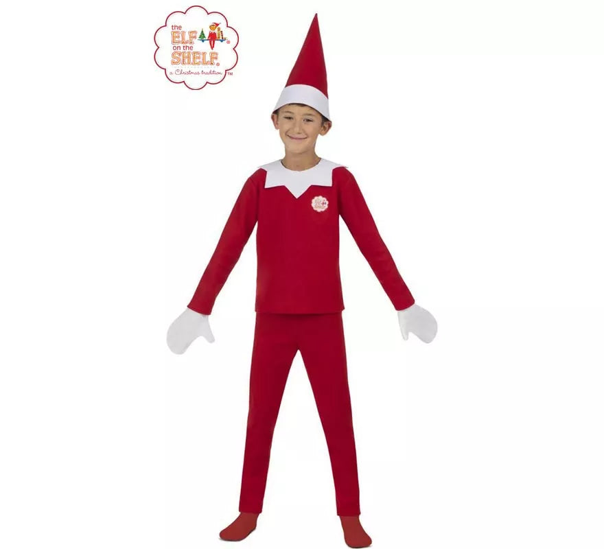 Translation missing: es.Disfraz de Elfo Travieso de Elf on the Shelf para niño