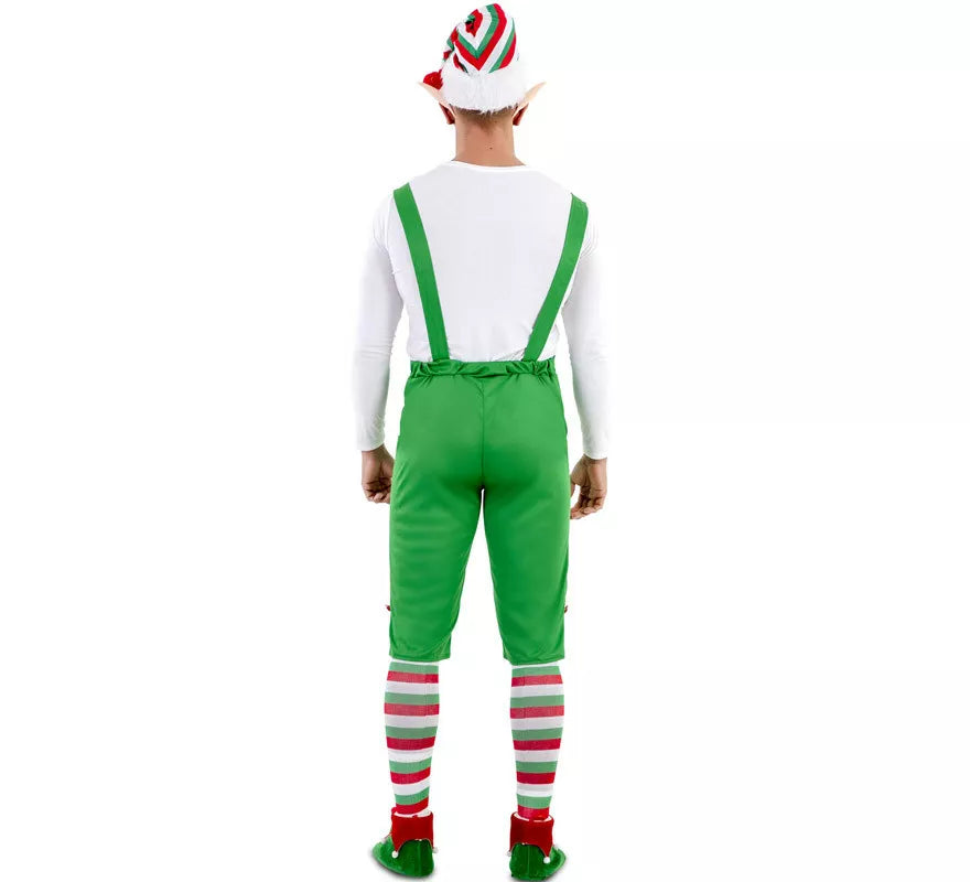 Translation missing: es.Disfraz de Elfo Verde con gorro para hombre