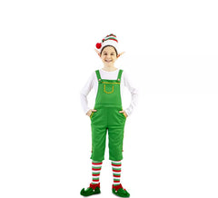 Disfraz de Elfo Verde con gorro para niños