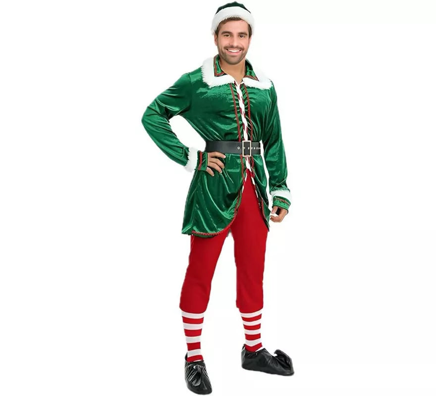 Translation missing: es.Disfraz de Elfo verde para hombre