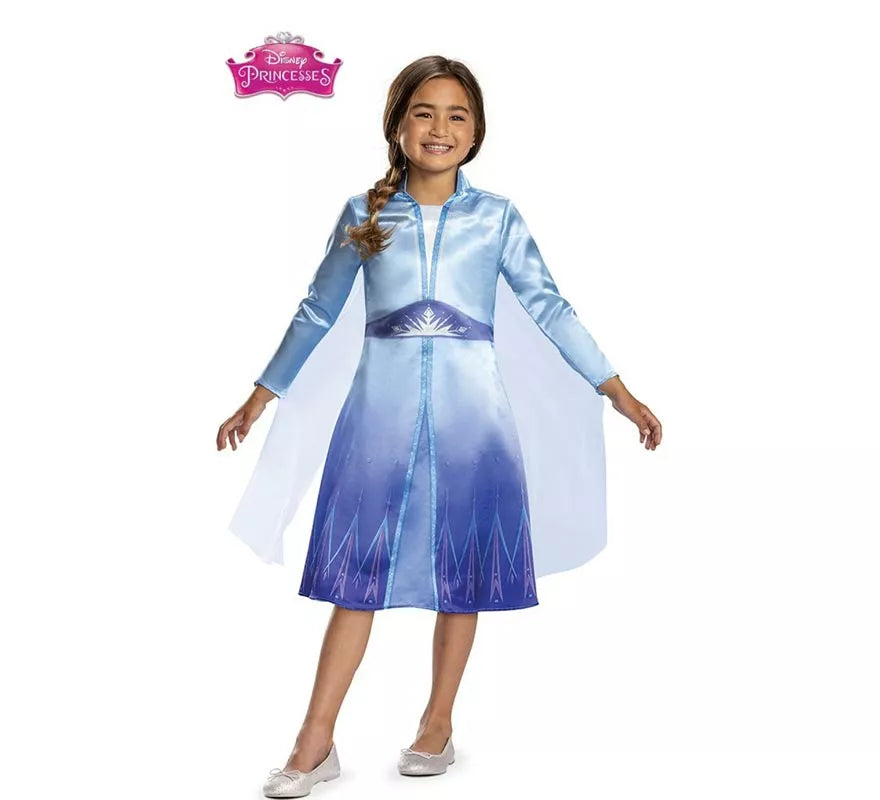 Translation missing: es.Disfraz de Elsa Frozen traje azul para niña