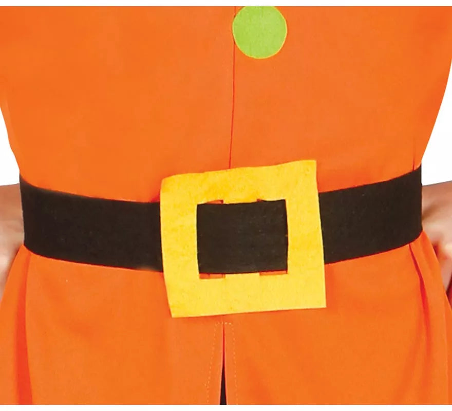 Translation missing: es.Disfraz de Enanito de Cuento naranja y verde para niños