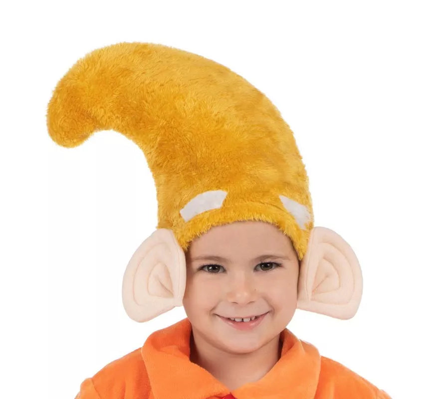 Translation missing: es.Disfraz de Enanito naranja con gorro para niño