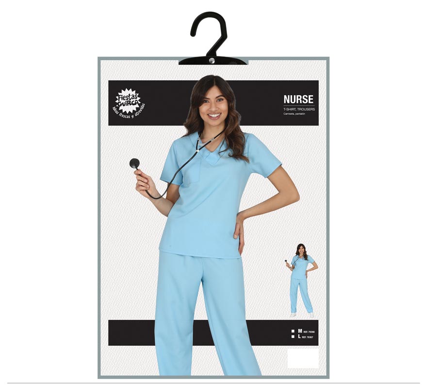 Translation missing: es.Disfraz de Enfermera Azul para Mujer
