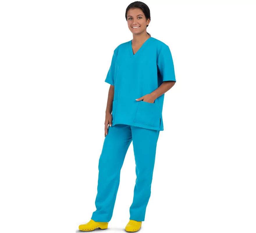 Translation missing: es.Disfraz de Enfermera con Uniforme Azul para mujer