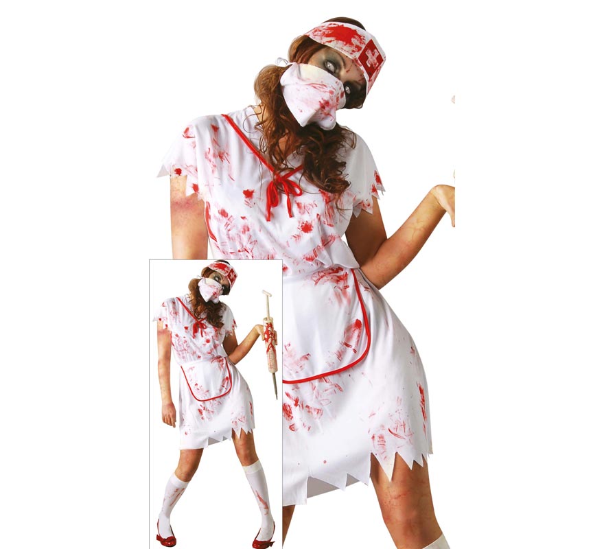 Disfraz de Enfermera Zombie para mujer