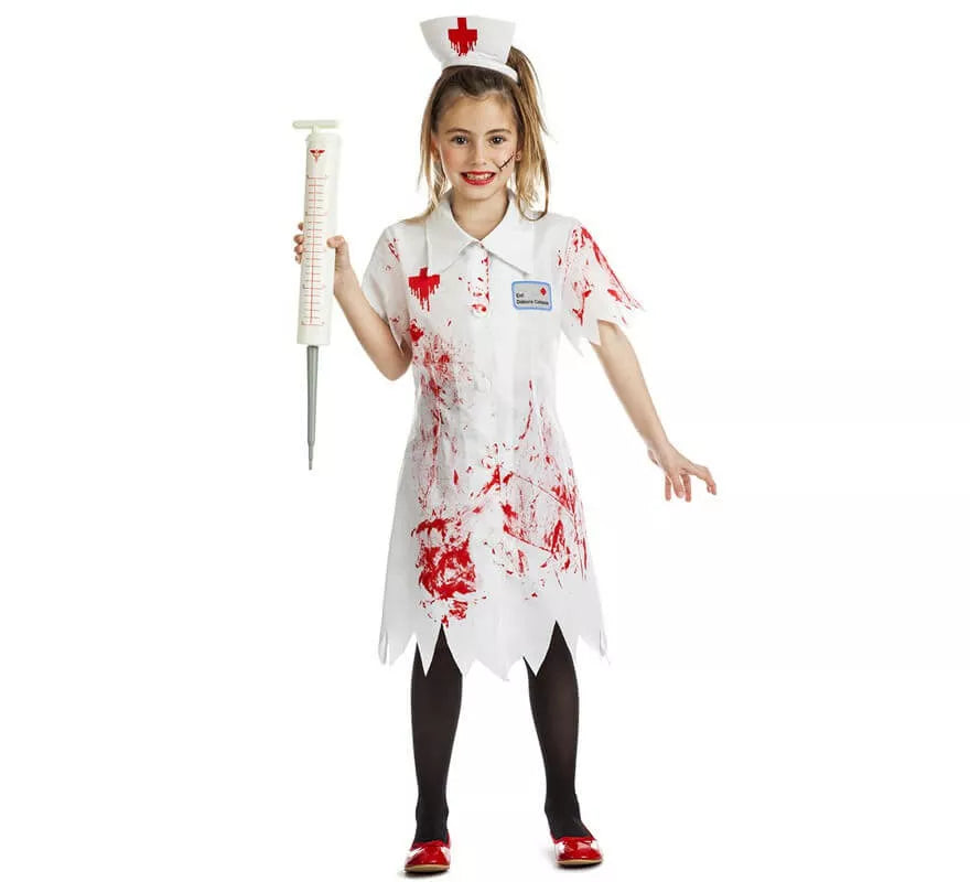 Translation missing: es.Disfraz de Enfermera Zombie para niña
