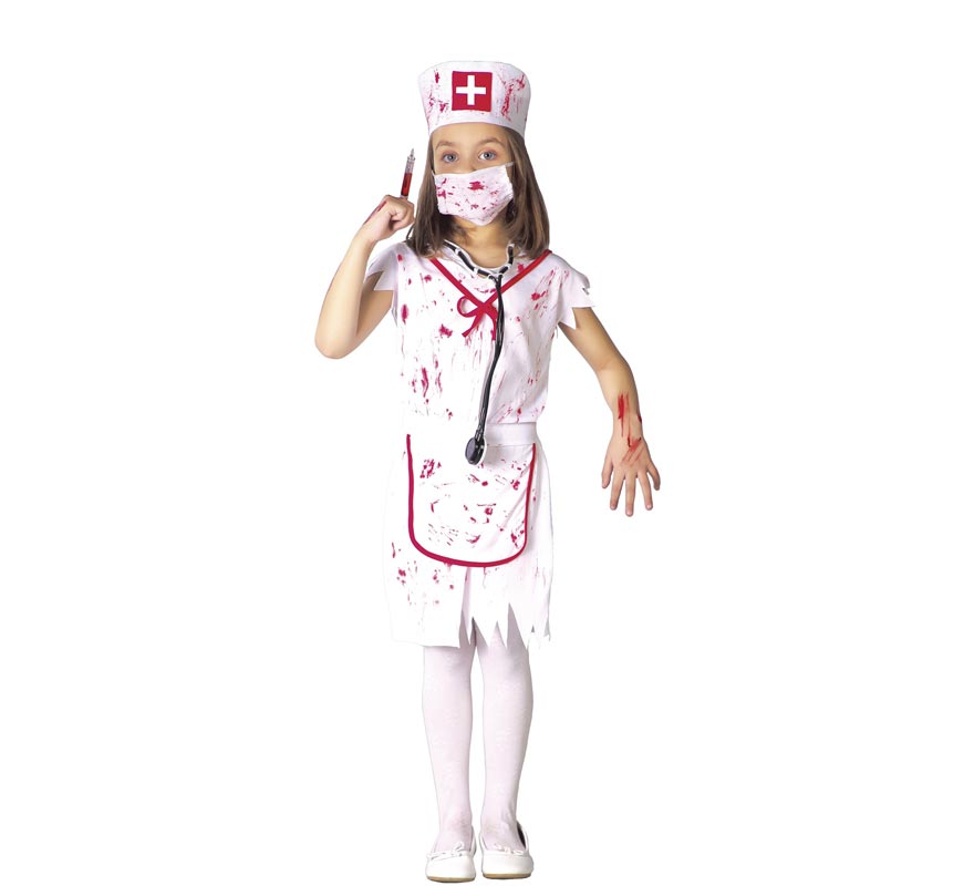 Disfraz de Enfermera Zombie para niñas