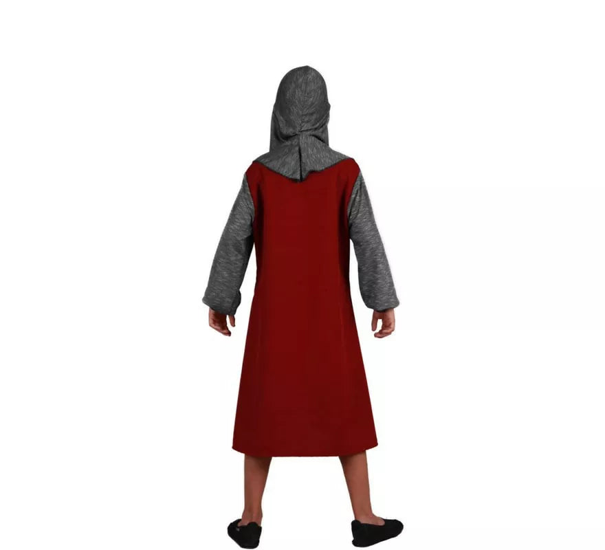 Translation missing: es.Disfraz de Escudero Medieval burdeos para niño