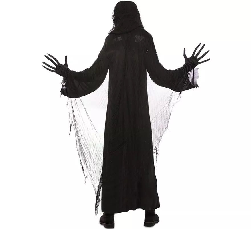 Translation missing: es.Disfraz de Espectro de la Muerte con túnica negra para hombre
