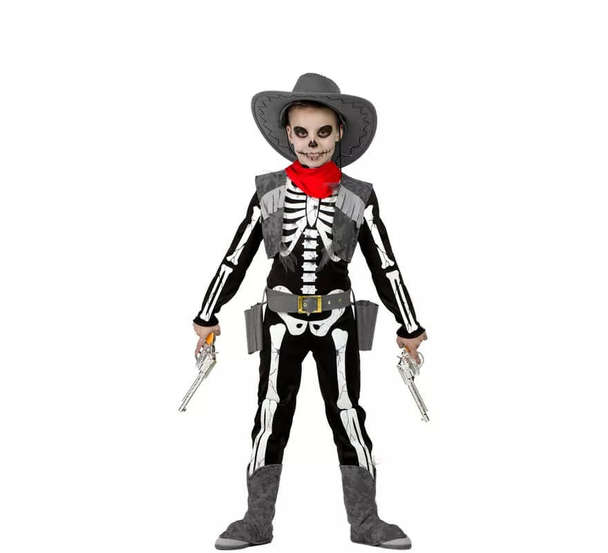 Translation missing: es.Disfraz de Esqueleto Cowboy para niño