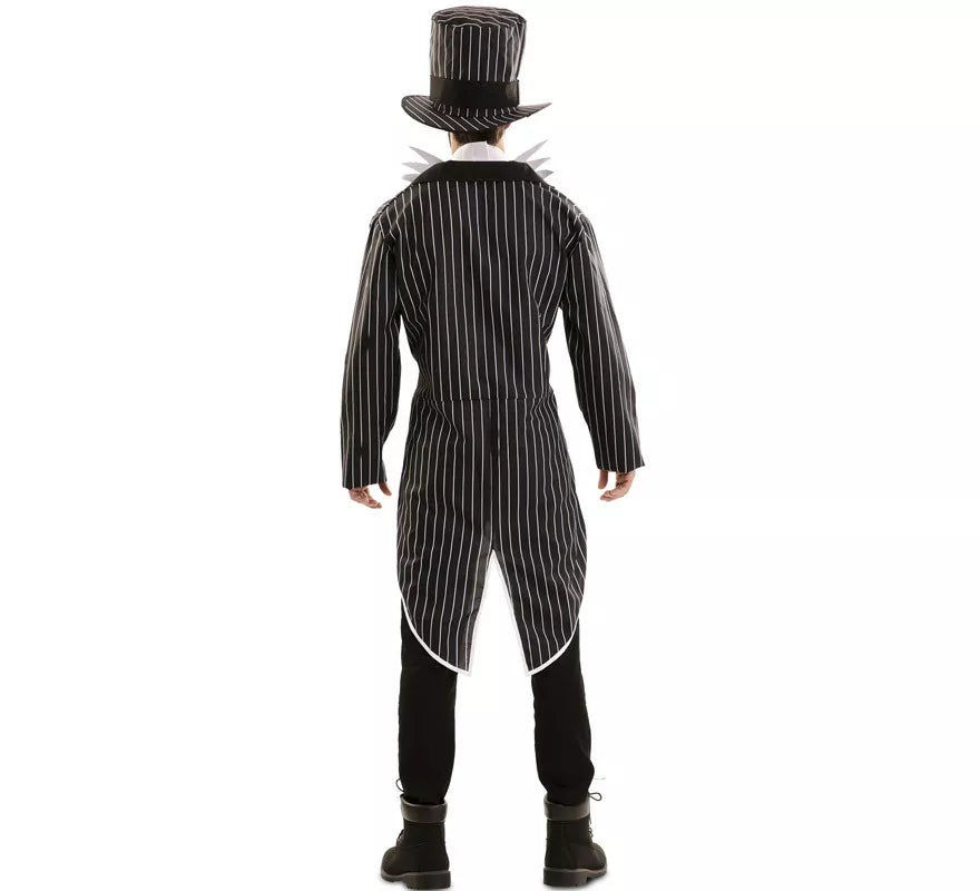 Translation missing: es.Disfraz de Esqueleto Elegante con sombrero para hombre