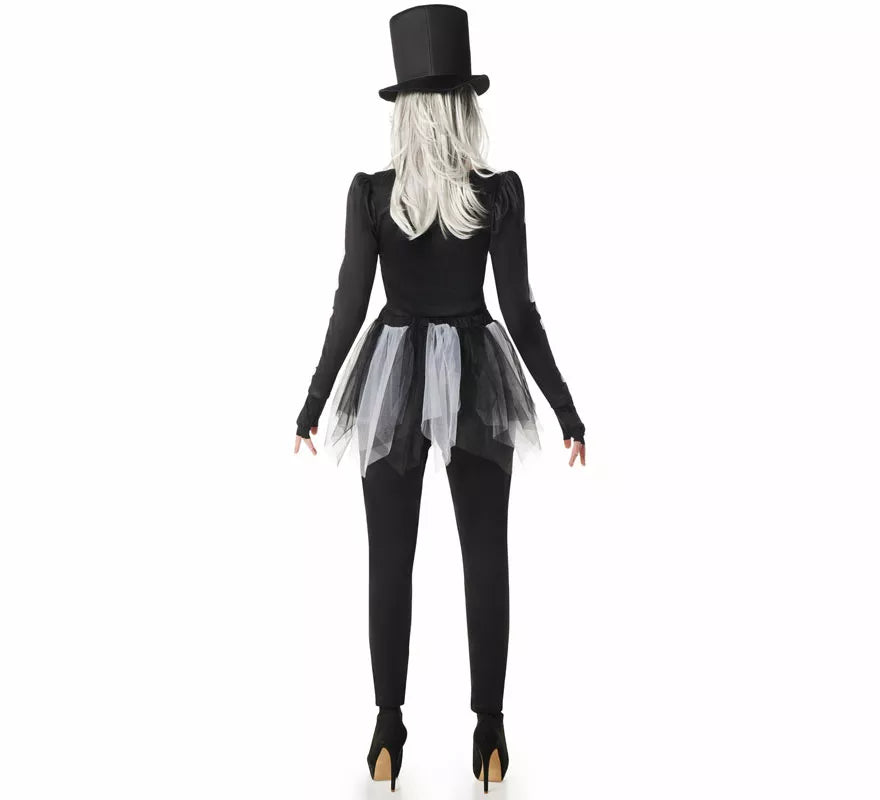 Translation missing: es.Disfraz de Esqueleto Elegante con Sombrero para mujer