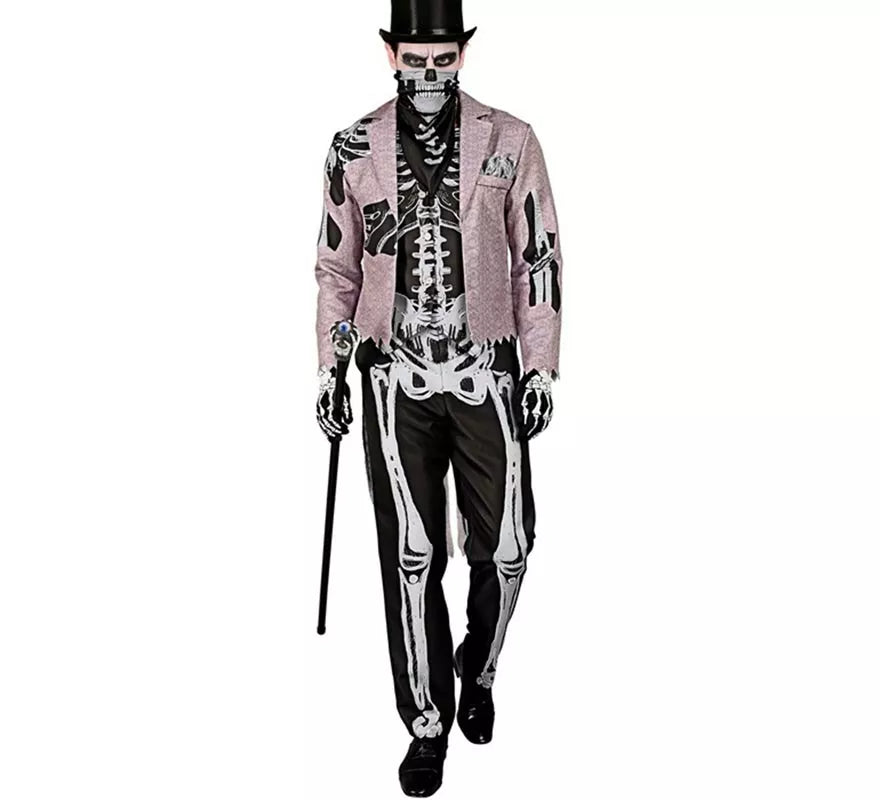Translation missing: es.Disfraz de Esqueleto Elegante para hombre