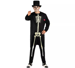 Disfraz de Esqueleto Elegante para hombre