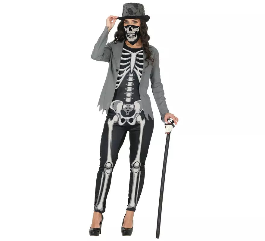 Disfraz de Esqueleto Elegante para mujer